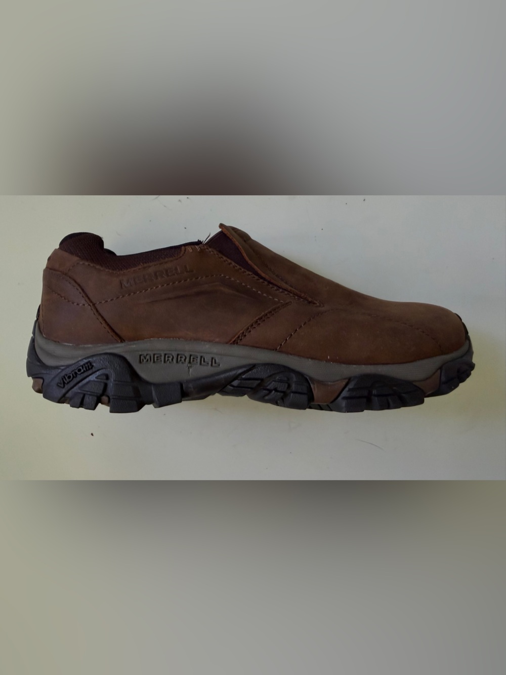 Merrell Mens Size 9.5W Moab Adventure Moc Dark Earth Hiking Shoes J91837W - Picture 8 of 9